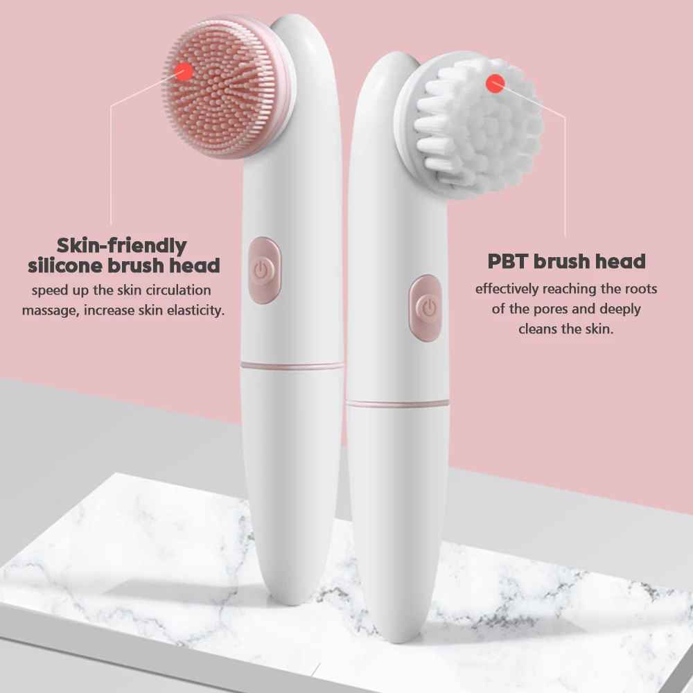 2-in-1 Electric Facial Cleansing Brush