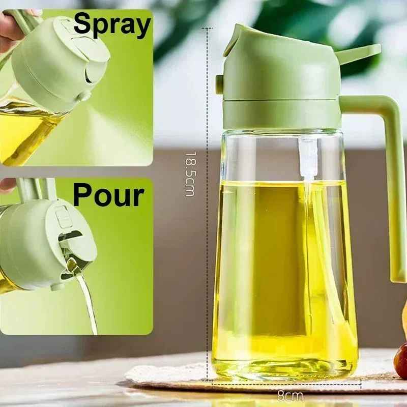 2-in-1 Oil Sprayer & Dispenser Bottle