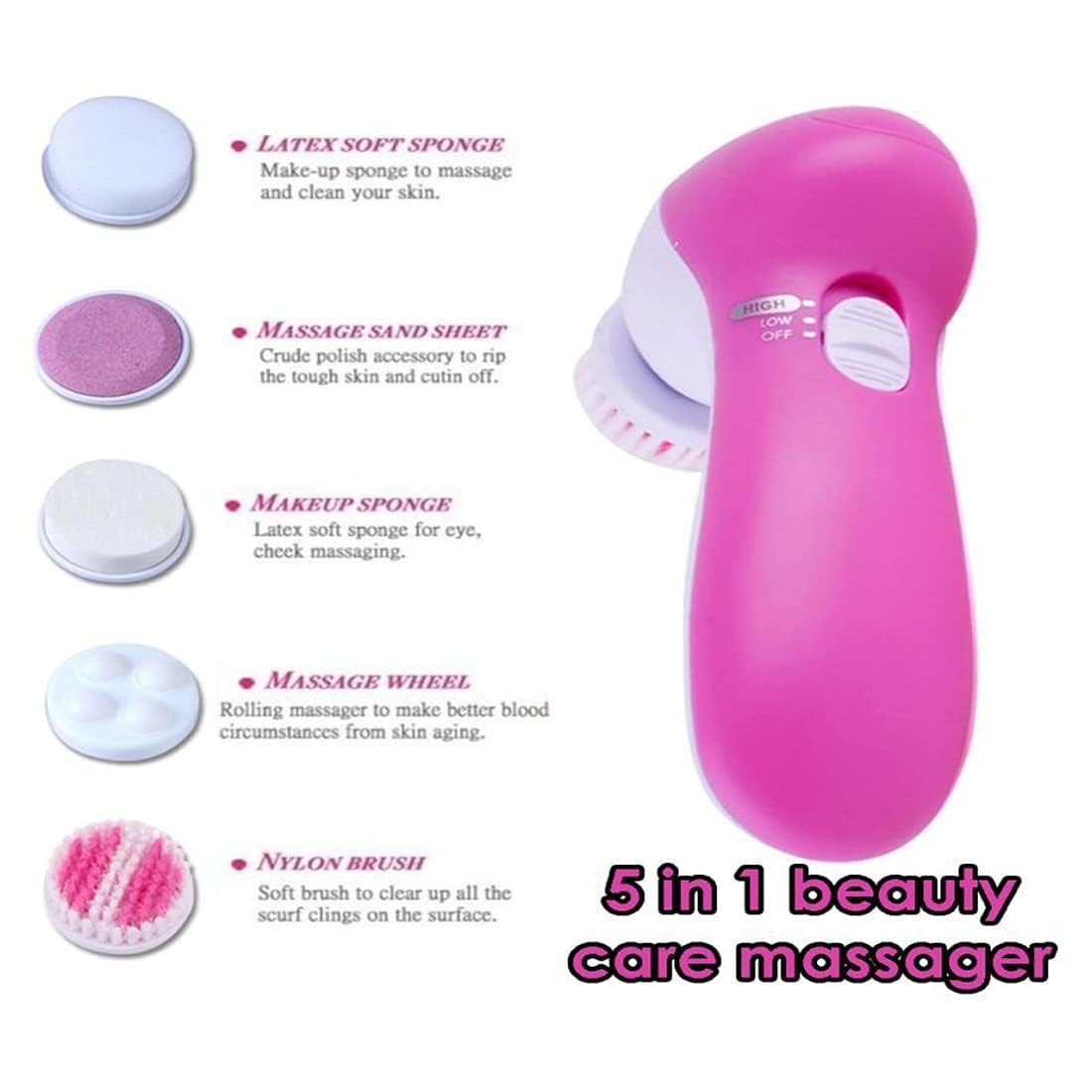 Kemei 5-in-1 Facial Massager