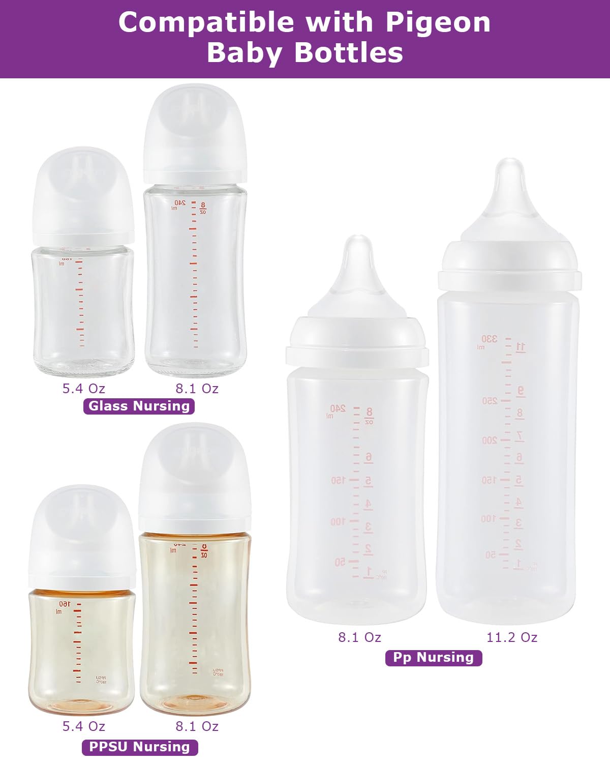 PIGEON STRETCHABLE NIPPLE LARGE 2PCS