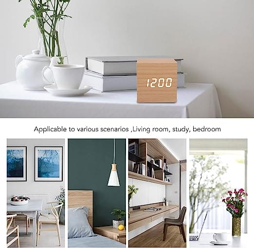 Wooden Led Smart Alarm Clock