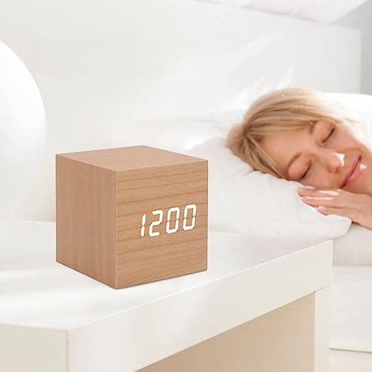Wooden Led Smart Alarm Clock