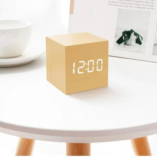 Wooden Led Smart Alarm Clock