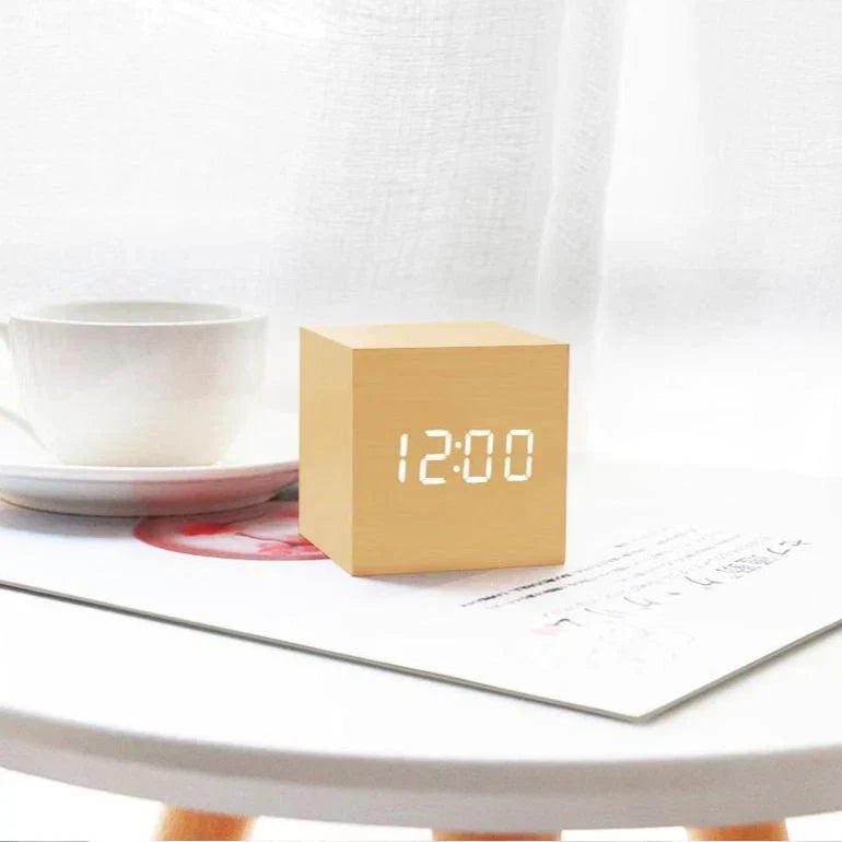 Wooden Led Smart Alarm Clock
