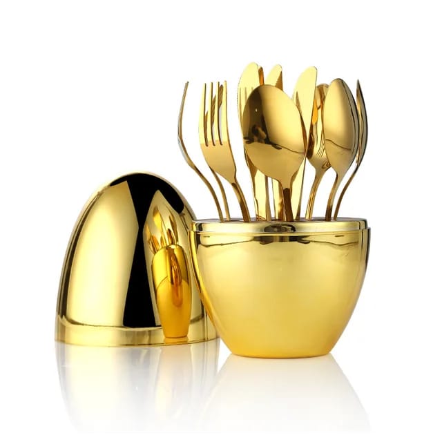 Buy Luxury Rose-Shaped Fruit Fork Set