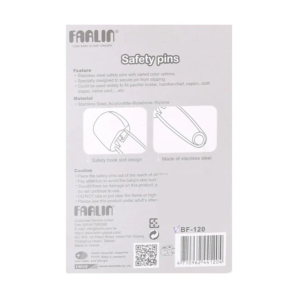 Farlin Four Animal Safety Pins