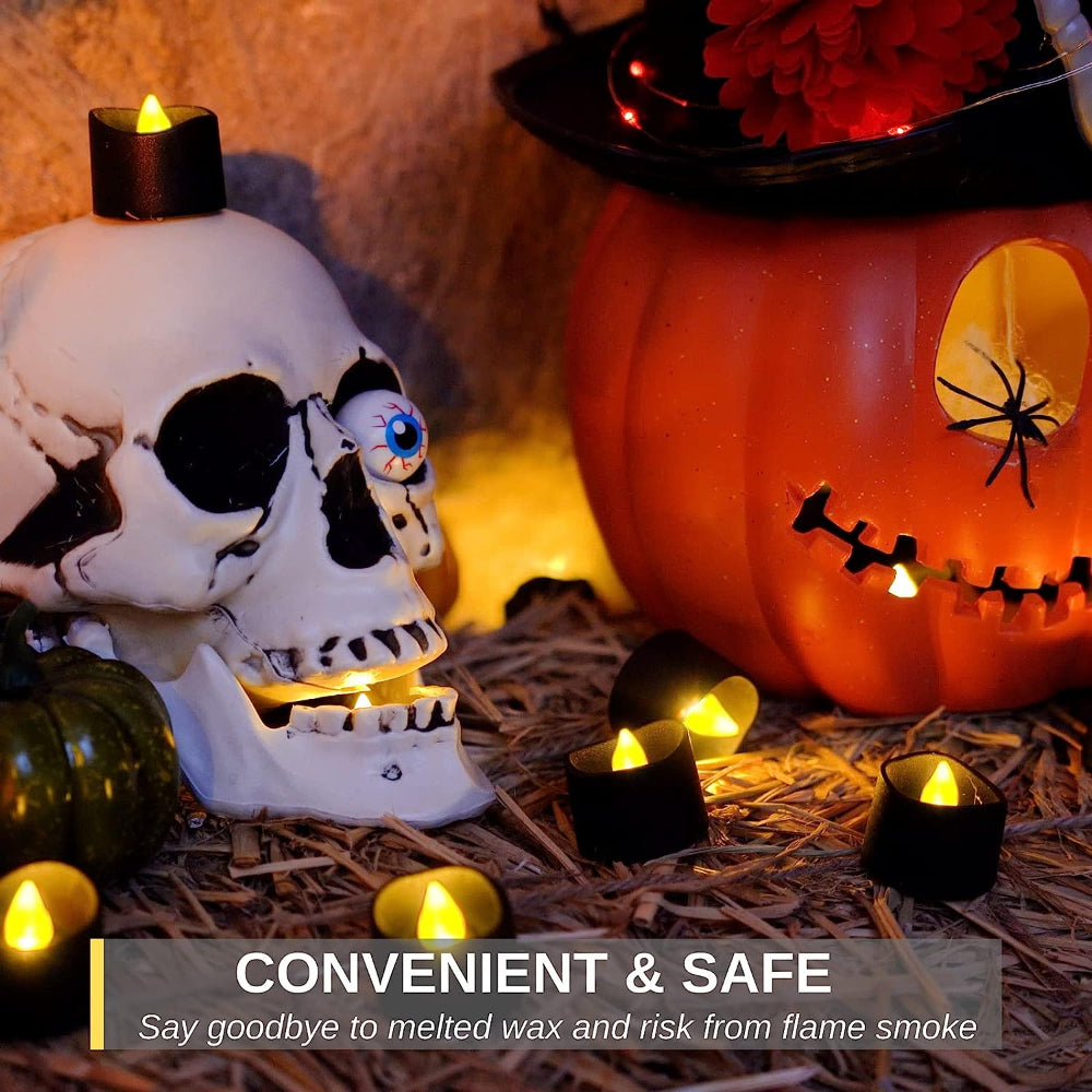 Black LED Flameless Candles