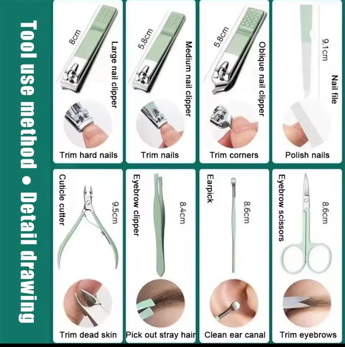 16PCS Nail Cutter Set