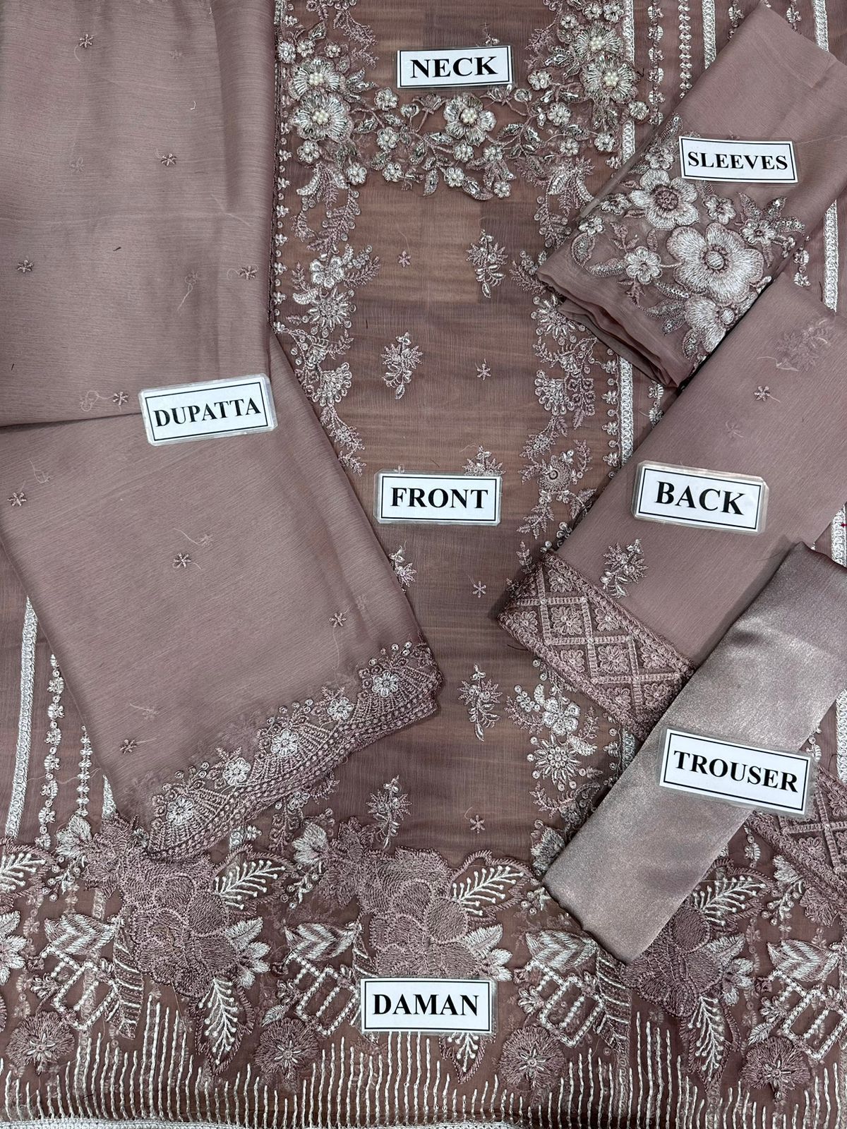 Azure Unstitched Chiffon Dress