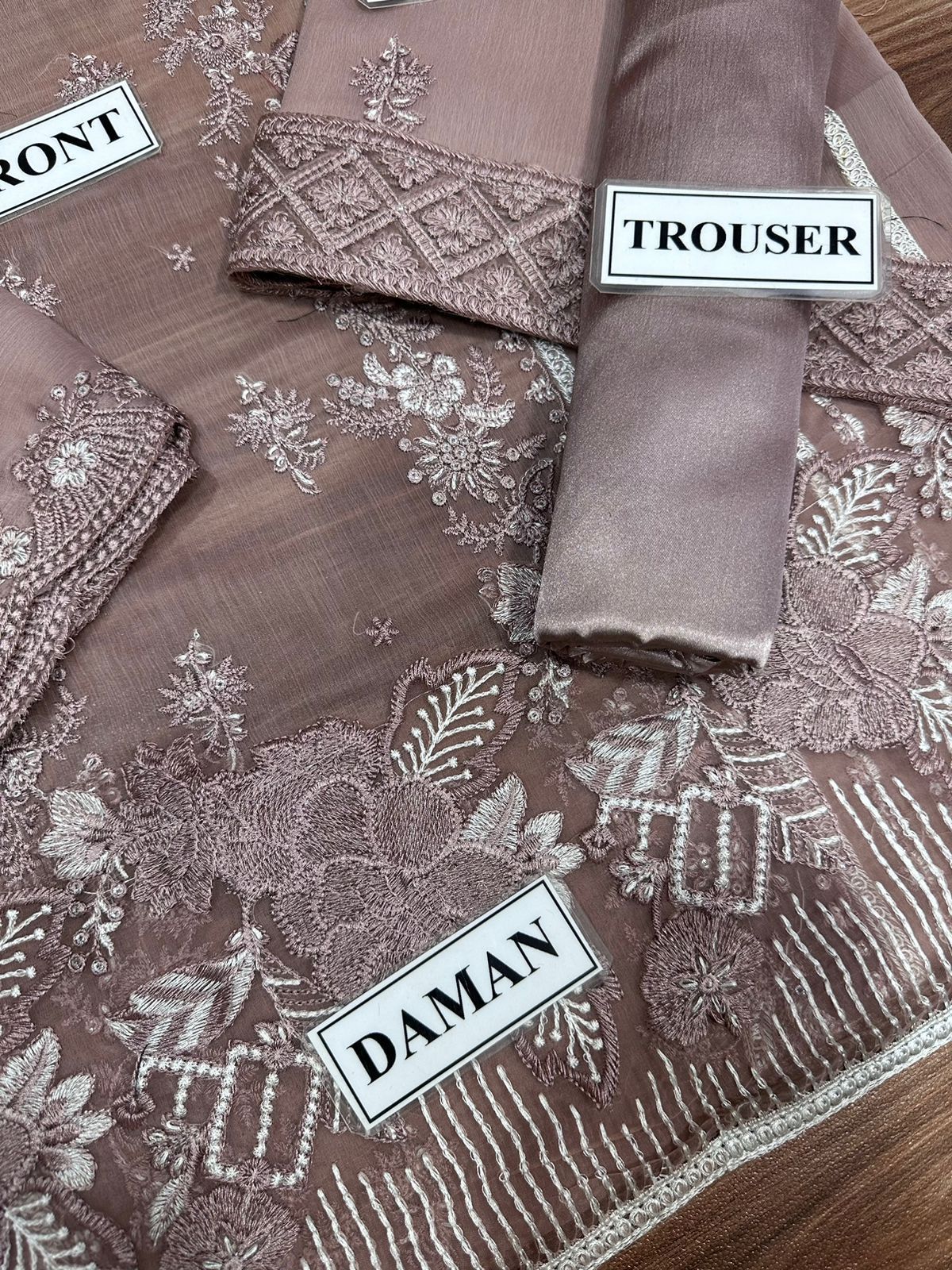 Azure Unstitched Chiffon Dress