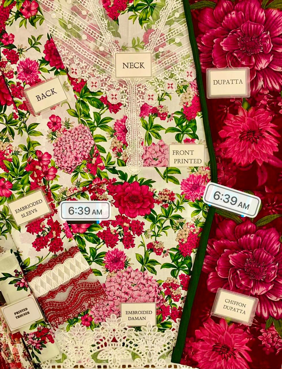 Maria B MPrint Lawn Collection 2025 Ebroidered Lawn Suit