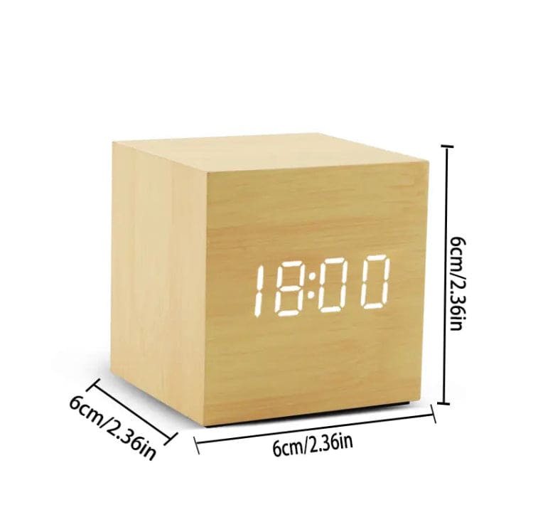 Wooden Led Smart Alarm Clock