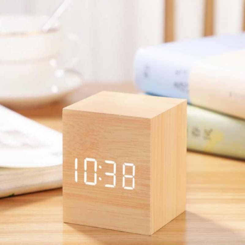 Wooden Led Smart Alarm Clock