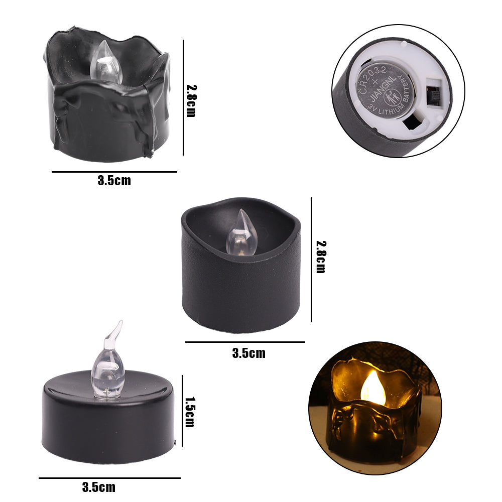 Black LED Flameless Candles